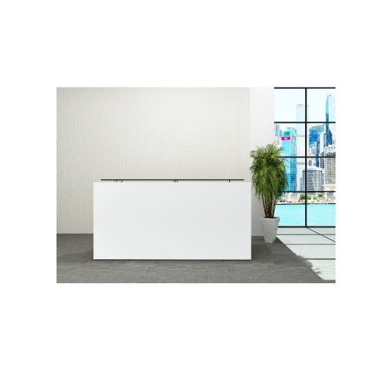 Whiteleys White Reception Desk, White Reception Desks Uk
