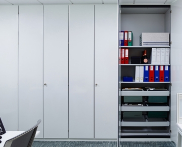 Floor To Ceiling Storage Units, Floor To Ceiling Shelves With Doors